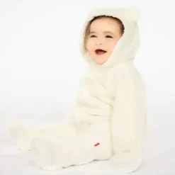 Magnificent Baby - Cloud Minky Pram Sherpa Footie Cloud