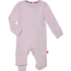 Magnificent Baby - Moletom Waffle Lilás Neve Modal Footie