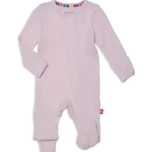 Magnificent Baby - Moletom Waffle Lilás Neve Modal Footie