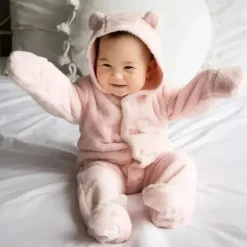 Magnificent Baby - Pink Blossom Minky Pram Sherpa Footie