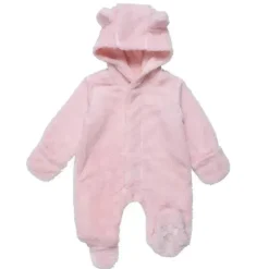 Magnificent Baby - Pink Blossom Minky Pram Sherpa Footie