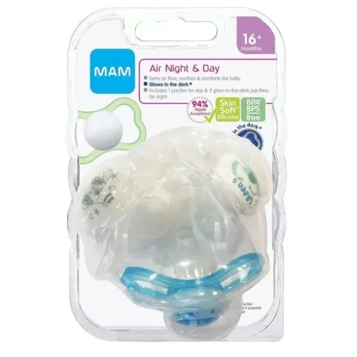 Mam - 3 chupetas unissex Air Night &amp; Day 3Pk, 16M+