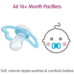 Mam - 3 chupetas unissex Air Night &amp; Day 3Pk, 16M+