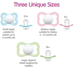 Mam - 3 chupetas unissex Air Night &amp; Day 3Pk, 16M+