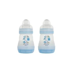 Mam - 2 unidades de frascos anti-cólicas 5 onças sortidas rosa/azul/branco