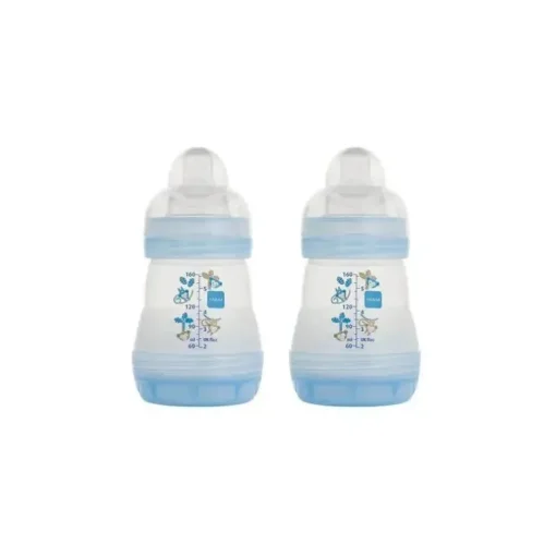 Mam - 2 unidades de frascos anti-cólicas 5 onças sortidas rosa/azul/branco