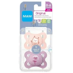 Mam - Chupeta Matte Deco 0-6 Meses, Menina