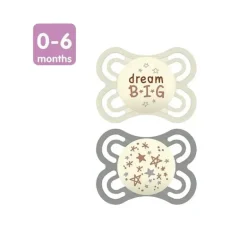 Mam - Chupeta Perfect Night Collection 2Ct, 0-6 M, Unissex
