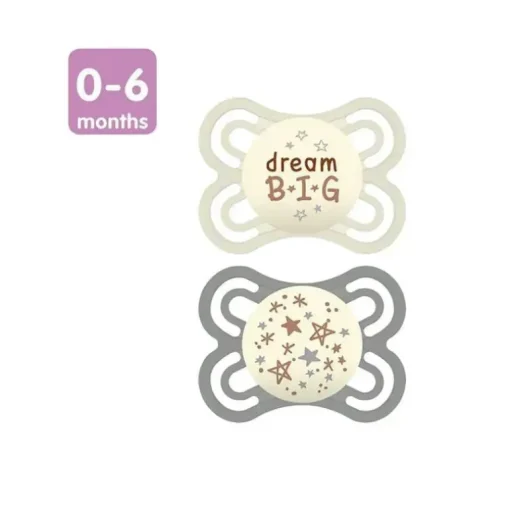 Mam - Chupeta Perfect Night Collection 2Ct, 0-6 M, Unissex