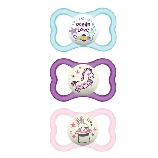 Mam - chupeta 3Pk Girl Air Night &amp; Day, 16M+