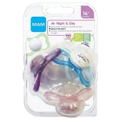 Mam - chupeta 3Pk Girl Air Night &amp; Day, 16M+