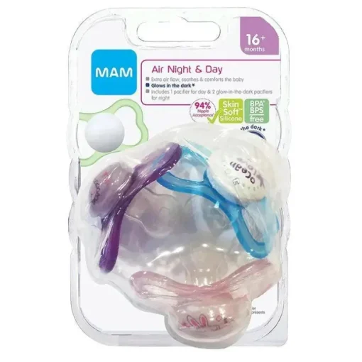 Mam - chupeta 3Pk Girl Air Night &amp; Day, 16M+