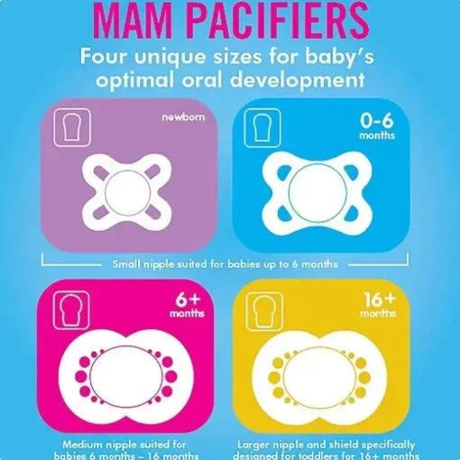 Mam - Chupeta 2Pk Girl Deep Sea, 0/6M