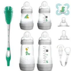 Mam - Conjunto de presente para recém-nascidos 9Pk Infant Basics, transparente