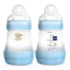 Mam - Garrafa anticólica Easy Start 5 onças (pacote duplo) menino