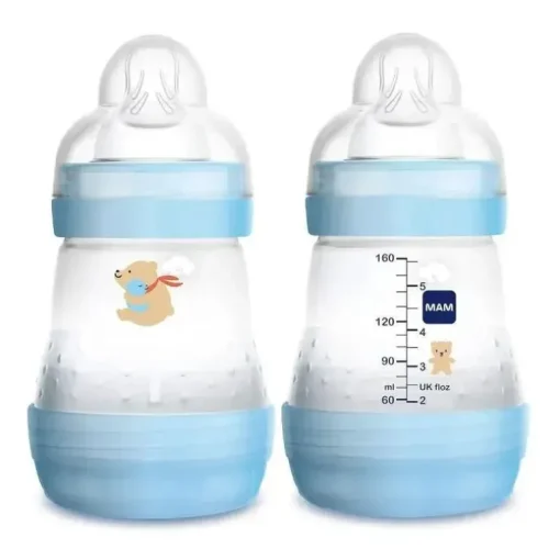 Mam - Garrafa anticólica Easy Start 5 onças (pacote duplo) menino