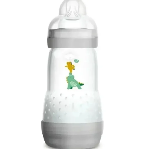 Mam - Mamadeira Anticólica Simples 8Oz Neutra (As Cores Podem Variar)