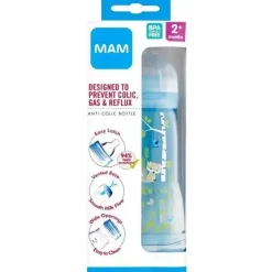 Mam - mamadeira anti-cólica para menino, 8 onças