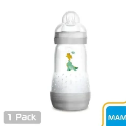 Mam - Mamadeira Anticólica Simples 8Oz Neutra (As Cores Podem Variar)