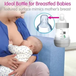 Mam - Mamadeira Anti-Cólica 5 Oz Fluxo Lento Unissex Branco