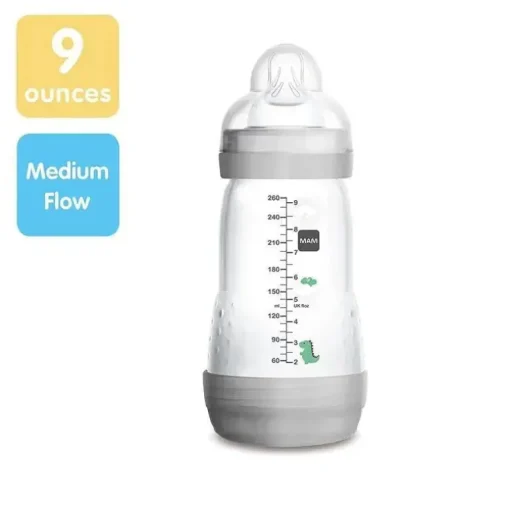 Mam - Mamadeira Anticólica Simples 8Oz Neutra (As Cores Podem Variar)