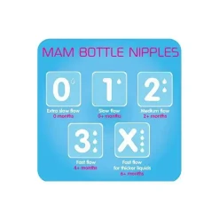 Mam - mamilo de fluxo extra lento 2Pk
