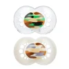 Mam 2 pacotes de chupeta ortodôntica camuflada de silicone para mais de 16 meses - as cores podem variar