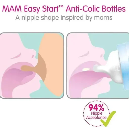 Mam - 15Pk Grow com conjunto de presente para bebê Garrafas anticólicas e bicos de silicone SkinSoft