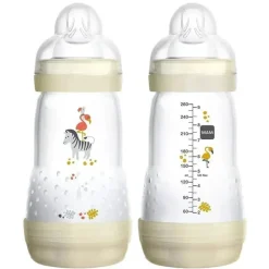Mam - 2Pk Mamadeiras Anti Cólicas 9Oz, Brancas