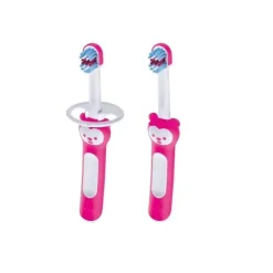 MAM Aprenda a Escovar o Conjunto de Escovas de Dentes 5+M - Rosa