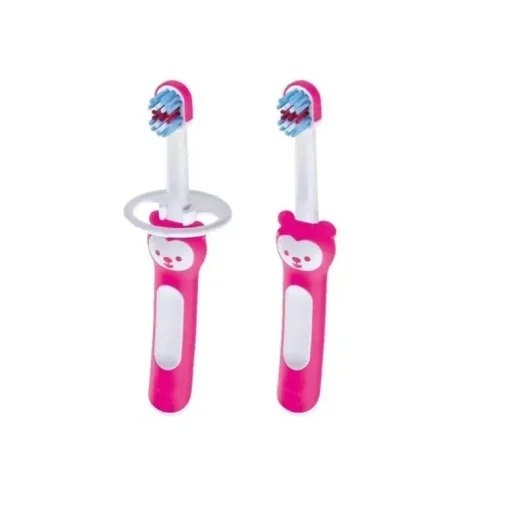 MAM Aprenda a Escovar o Conjunto de Escovas de Dentes 5+M - Rosa