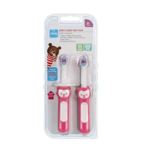 MAM Aprenda a Escovar o Conjunto de Escovas de Dentes 5+M - Rosa