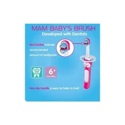MAM Aprenda a Escovar o Conjunto de Escovas de Dentes 5+M - Rosa