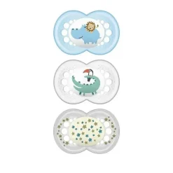 MaM Baby Day &amp; Night Ortho pacote de 3 chupetas 6+M