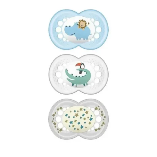 MaM Baby Day &amp; Night Ortho pacote de 3 chupetas 6+M