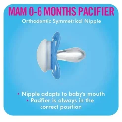 Mam Chupeta Amor e Carinho 2Ct - Papai 0 - 6 M Menino