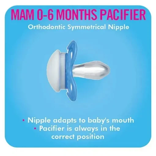 Mam Chupeta Amor e Carinho 2Ct - Papai 0 - 6 M Menino