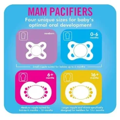 Mam Chupeta Amor e Carinho 2Ct - Papai 0 - 6 M Menino