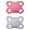 MaM Original Matte chupeta para bebê 2 pacote menina 0-6M