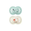 MaM Original Matte Chupeta 2 Pacote Cinza e Bege 6+M