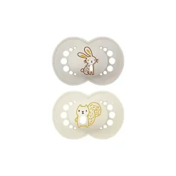 MaM Original Matte Chupeta 2 Pacote Cinza e Bege 16+M