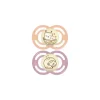 Mam 2-Pack 6+ Meses Perfect Night Chupeta - Rosa/Roxo