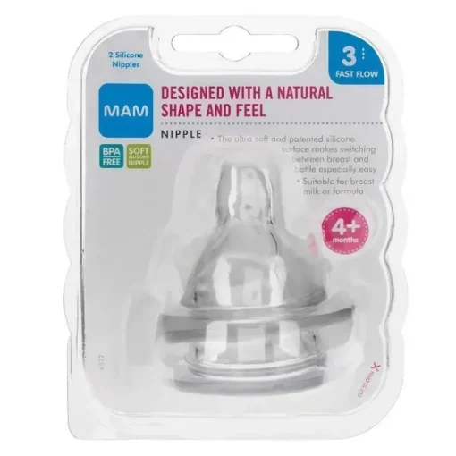 Mam Silk Soft mamilos Fast Flow 3