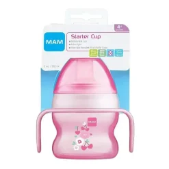 MAM Starter Cup com alças, menina, 5 oz