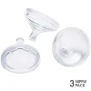 Mamilos Boon NURSH 3-Pacote Padrão de Fluxo Médio, Transparente