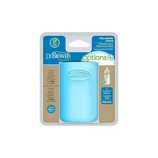 Manga estreita para garrafa de vidro Dr. Brown's 4 oz/120 ml - azul