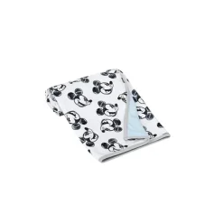 Manta de bebê do Mickey Mouse Lambs &amp; Ivy preto e branco