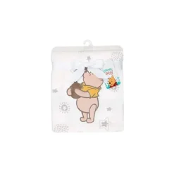 Manta de bebê Lambs &amp; Ivy Ivory Winnie The Pooh