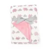 Manta Forever Baby Elefantes Rosa