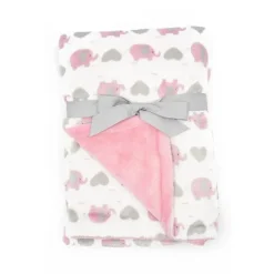 Manta Forever Baby Elefantes Rosa